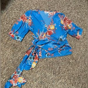 Violet & Claire wrap Blouse